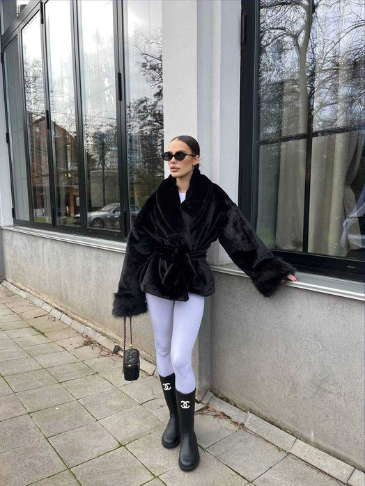 Стильна та тепла жіноча шуба еко хутро | женская шуба зима модель 019