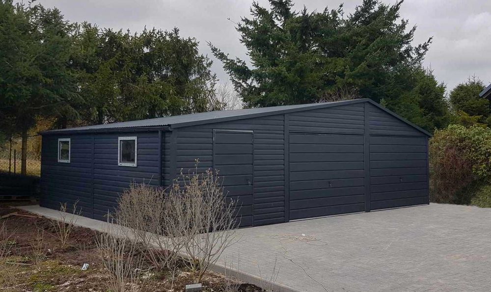 Garaż Blaszany 8x6m – Dwustanowiskowy Blaszak z Darmowym Montażem!