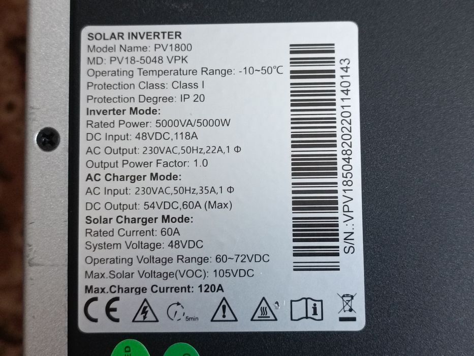 Must PV18-5048VPK 48V 5KW