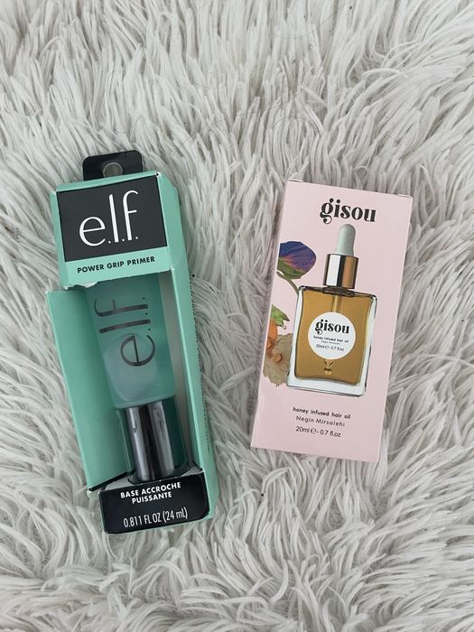 Baza pod makijaż ELF i olejek do włosów Gisou
