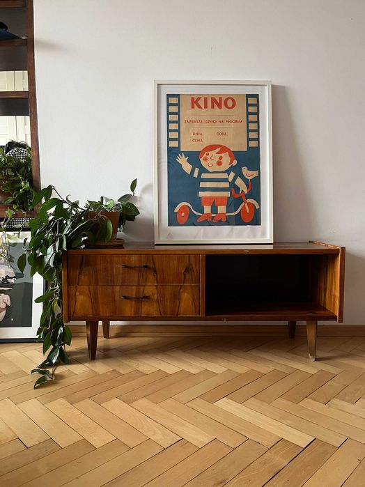 Komoda niska jamnik, vintage z PRL