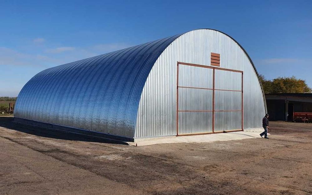 Ангар Склади Навіси Зерносховища з ПДВ виготовлення в Україні під ключ