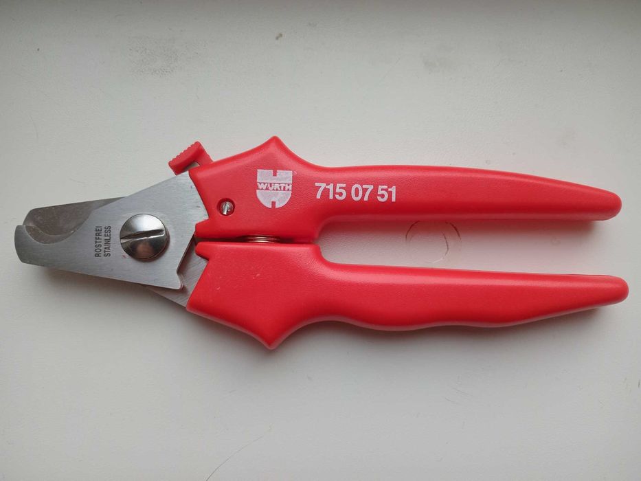 Кабельный резак Wurth, 160 мм, плоскогубцы для резки кабеля, Германия