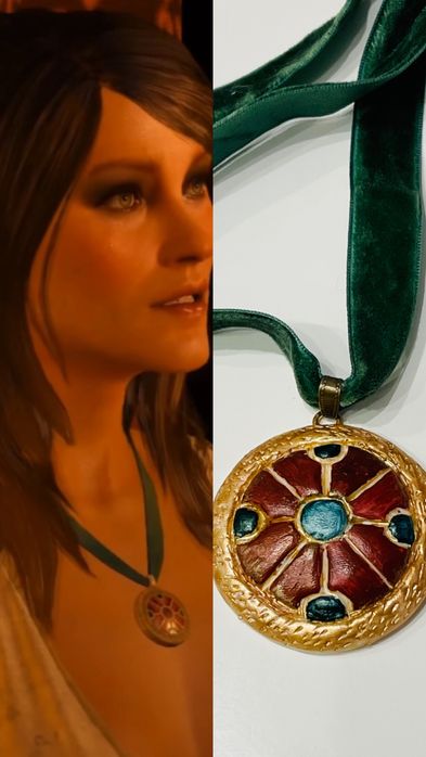 Naszyjnik Corine Tilly Wiedźmin cosplay kostium talizman amulet