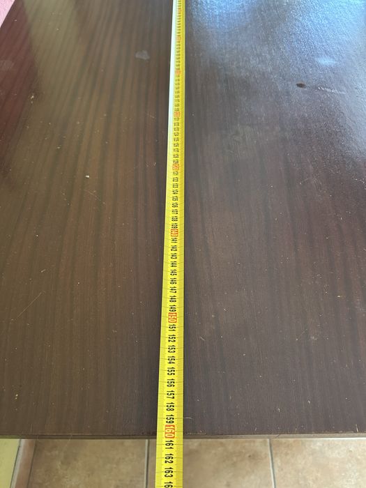 Mesa madeira maciça 160X 0,90 X 0,80 + 3 cadeiras