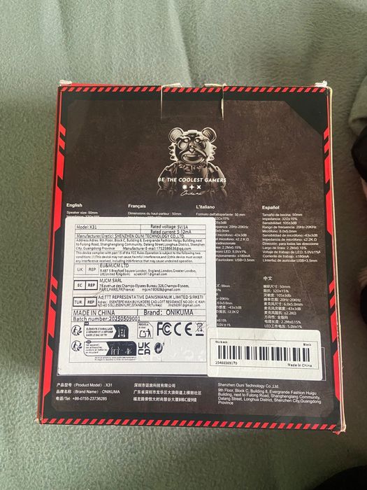 Headset Gaming ONIKUMA X31 RGB – Como Novo