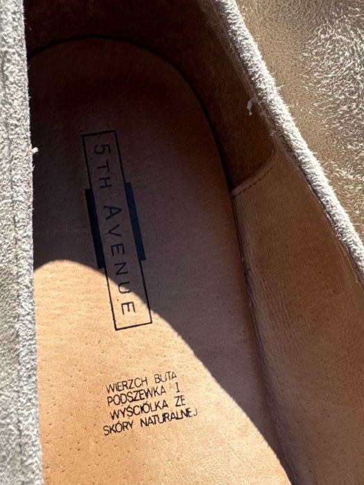 5th avenue Baleriny mokasyny skórzane rozmiar 40 buty