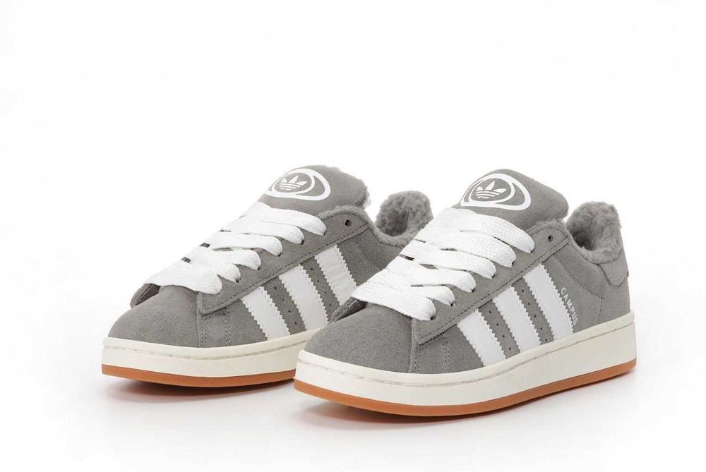 Унисекс зимние кроссовки Adidas Campus Winter Fur Мех адідас кампус