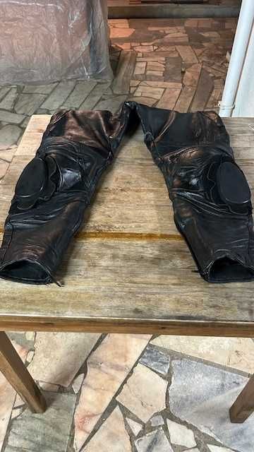 Calças de cabedal Motard Frank Thomas (T-54)