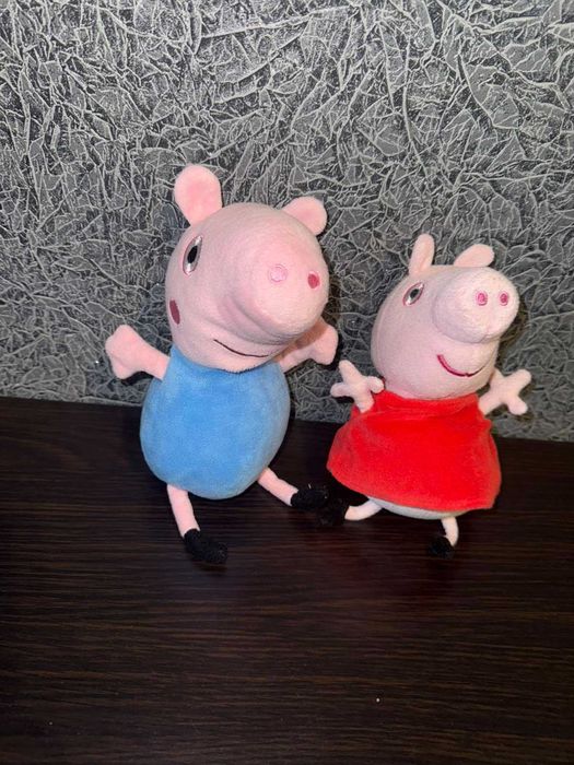 М'яка іграшка Джордж (25 см), Свинка Пеппа (20см) Plush Peppa Pig