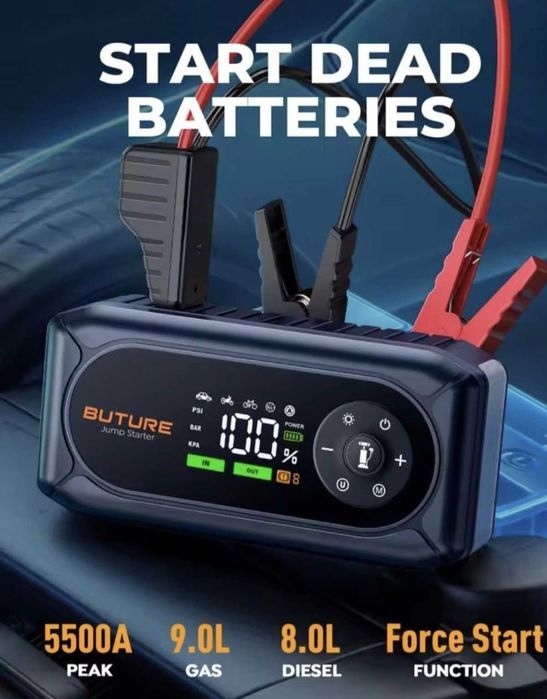 Jump Starter Buture BC02 5500a z kompresorem