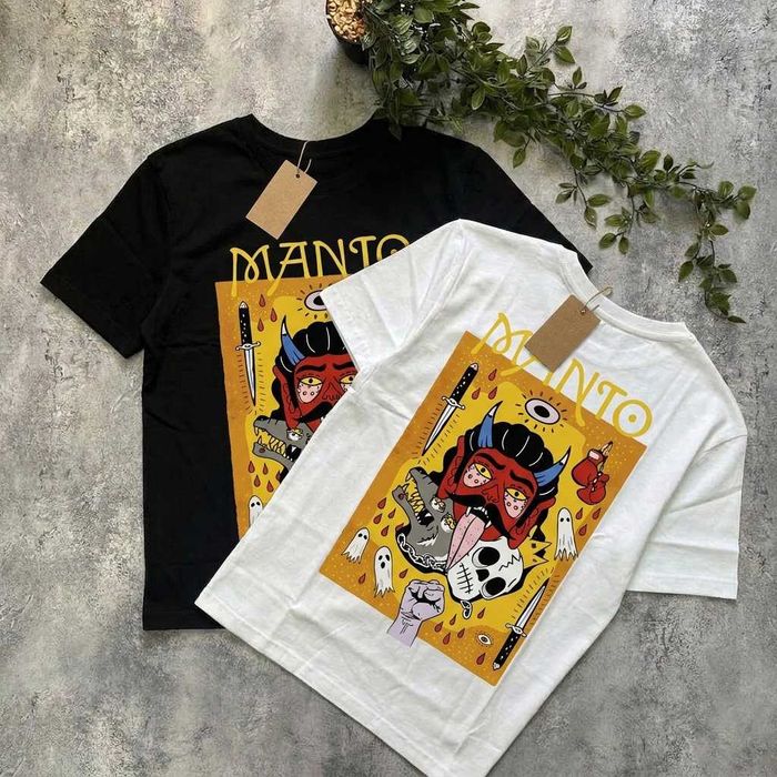 Футболка MANTO Diablo • Чорна / Біла •  XS - XXL