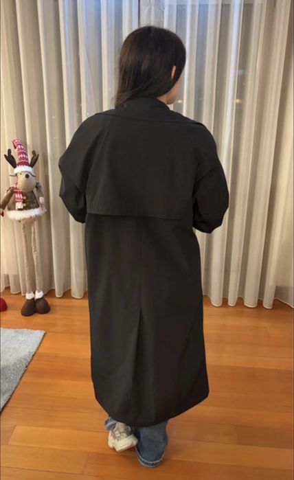 Gabardine preta Zara