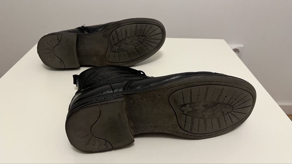 Czarne męskie sztyblety botki 40