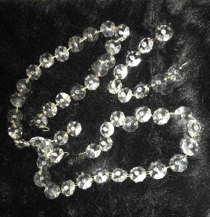 Подвески-восьмигранники хрустальные для люстр, бра, светильников