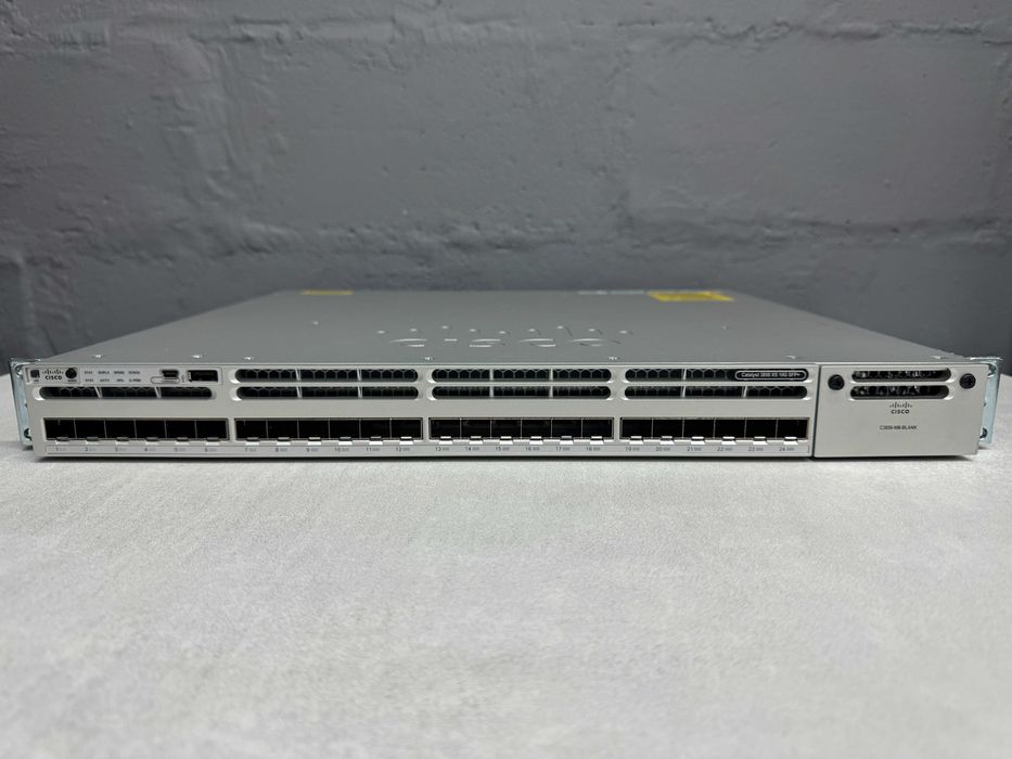 24 порта SFP+(10G) Cisco Catalyst WS-C3850-24XS-E безнал/гарантия
