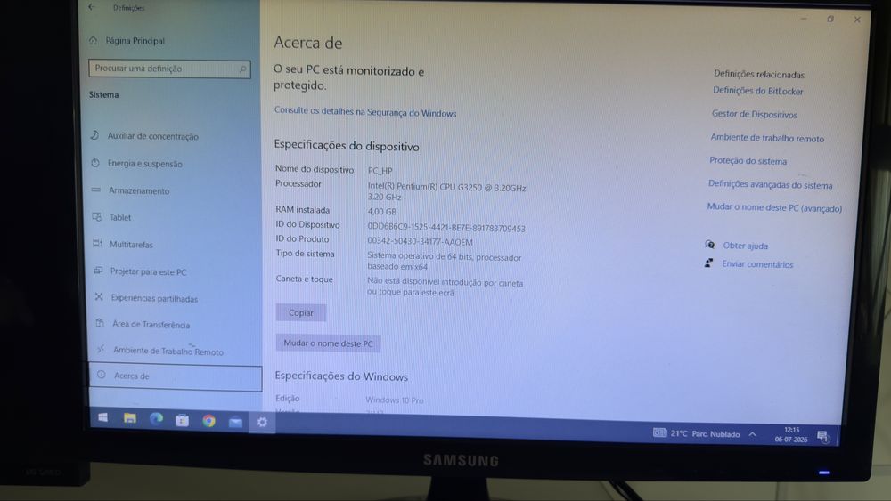 Computador Fixo com pouco uso