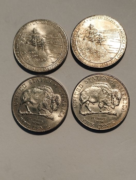 Moedas de 5 Cents Estados Unidos América