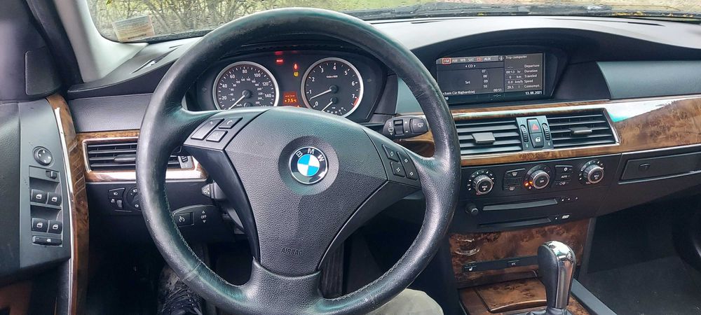 Bmw E60 E61 Deska Kokpit Europa przedlift Czarna palona z przycisku