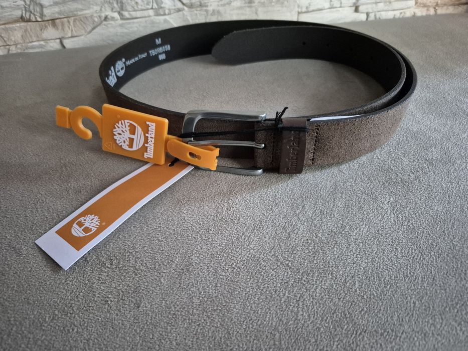 Pasek Skórzany Zamszowy Timberland M