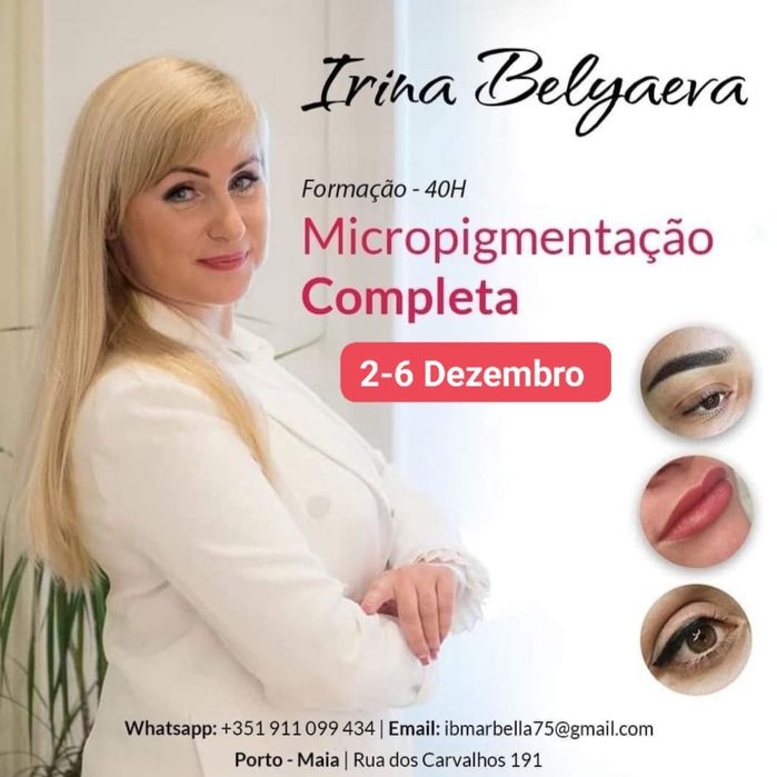 Curso de Micropigmentação/ Design sobrancelhas, Extensão de Pestanas