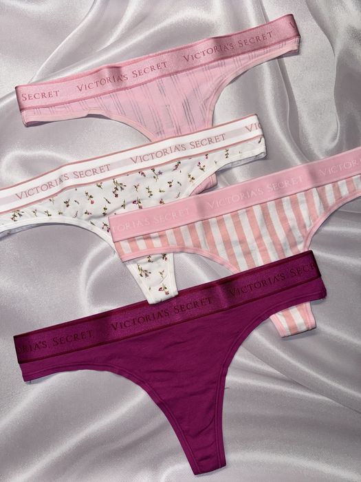 Жіночі трусики безшовні, бразиліана, стрінги PINK / Victoria’s Secret