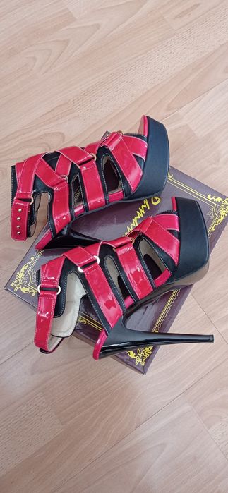 Босоніжки для танців High Heels, лакові, розмір 39