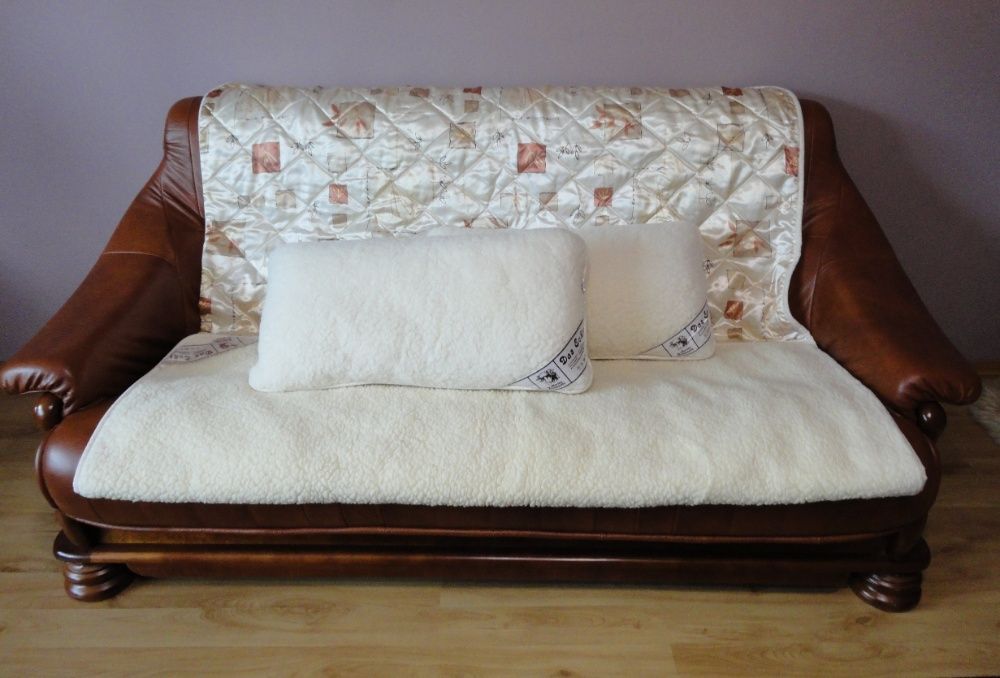 Kołdra narzuta poduszki wełna merino