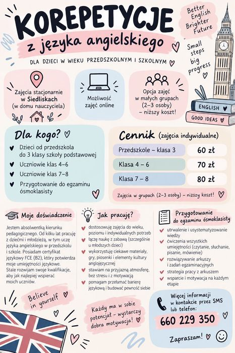 Korepetycje z języka angielskiego