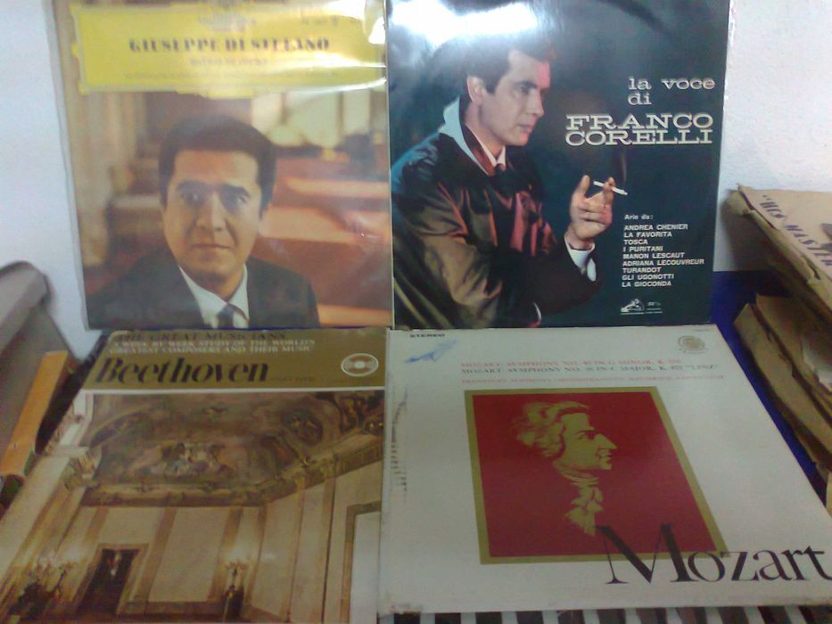 Discos de vinil antigos