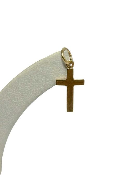 Złota zawieszka krzyżyk próba 585 0,91g stan 10/10