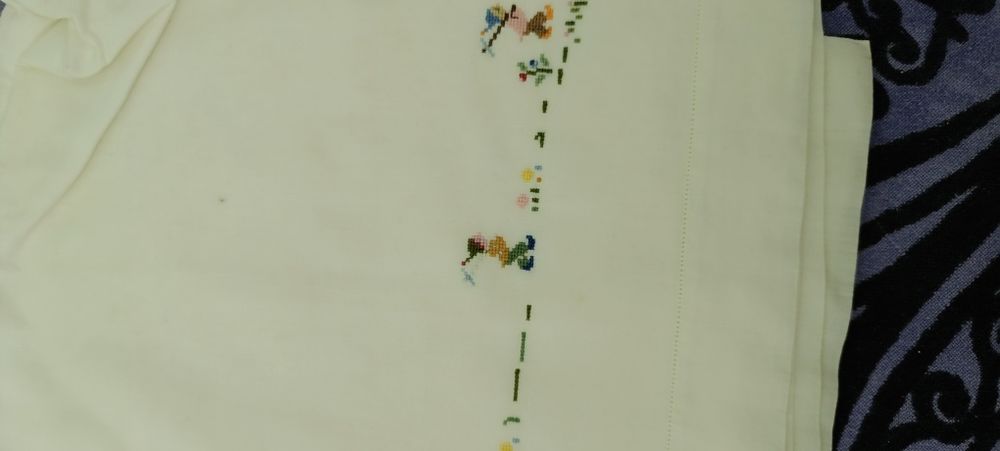 Lençol cama bebé bordado