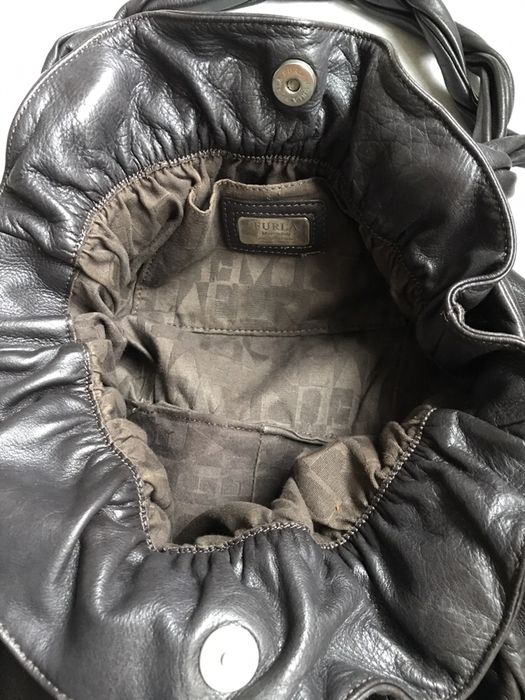 Mala Carteira Furla castanha em pele original