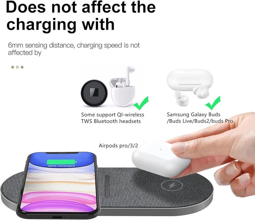 Bezprzewodowa ładowarka 40W szybka bezprzewodowa ładowarka