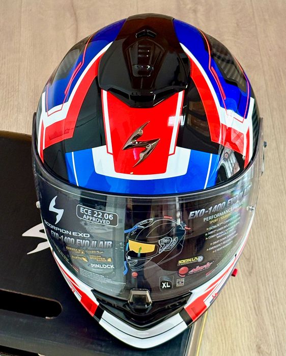 Capacete NOVO Scorpion EXO-1400 EVO II Air (31% Desconto) Tam L-XL