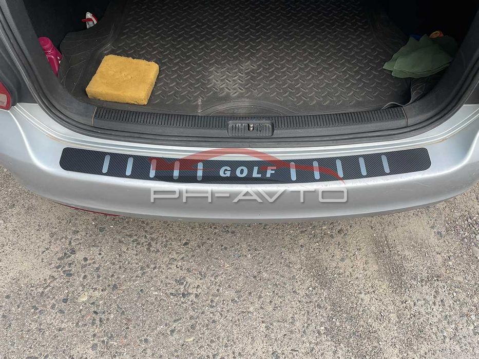 Накладка на задній бампер VW Golf 5 6 VI Combi Універсал Карбон