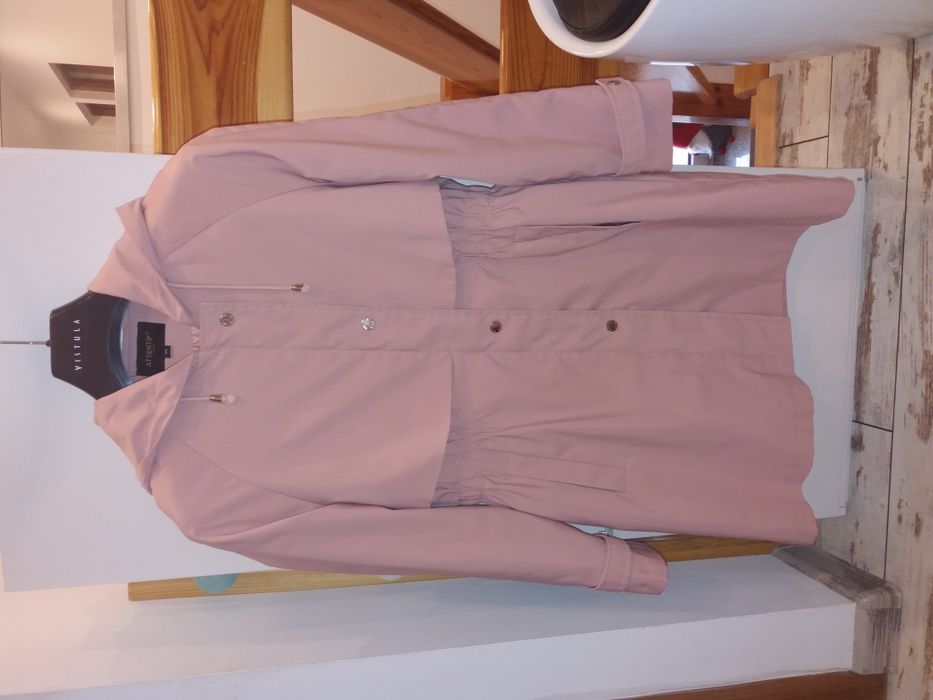 Lekki płaszczyk wiosna jesień ATTENTIF M  gratis łańcuszek