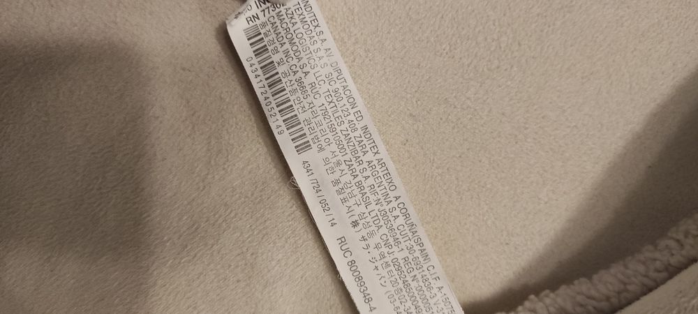 Zara kurtka 164 baranek