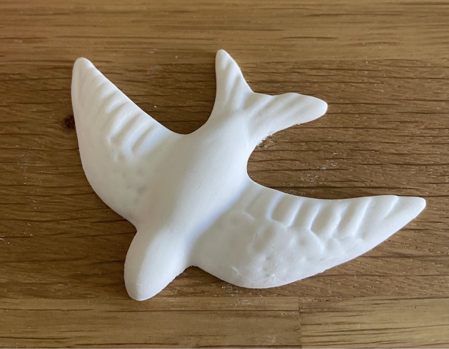 Andorinha/pomba em gesso perfumado lembranças batizados, casamentos