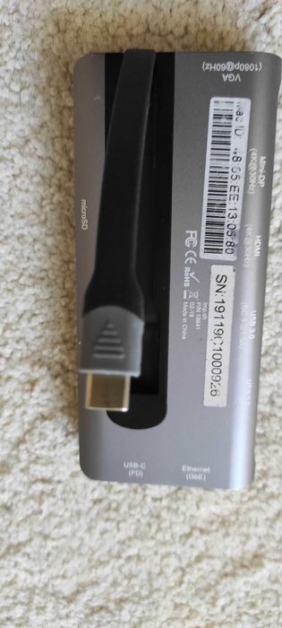 Stacja dokująca LMP USB C – Mini DP, HDMI, VGA, 2x USB 3.0, 1G RJ-45