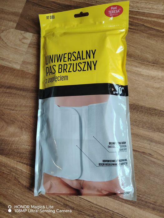 Uniwersalny pas brzuszny z zapięciem