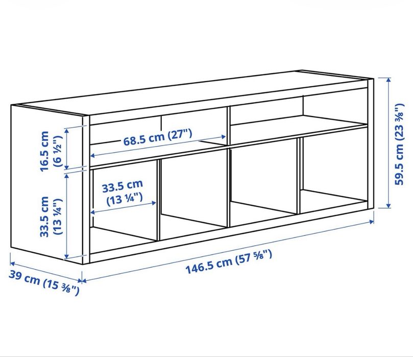 Ikea Kallax - aparador TV