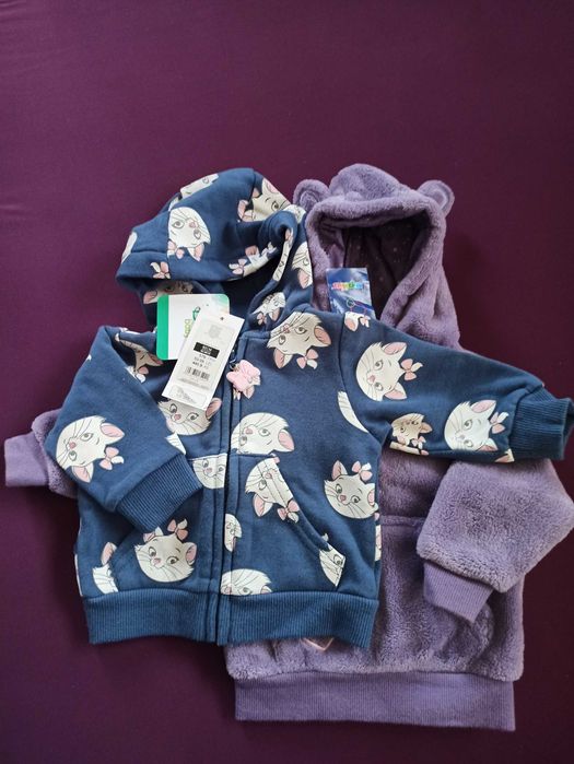 Bluzy dresowe 62 Cool Club Marie oraz Lupilu - nowe