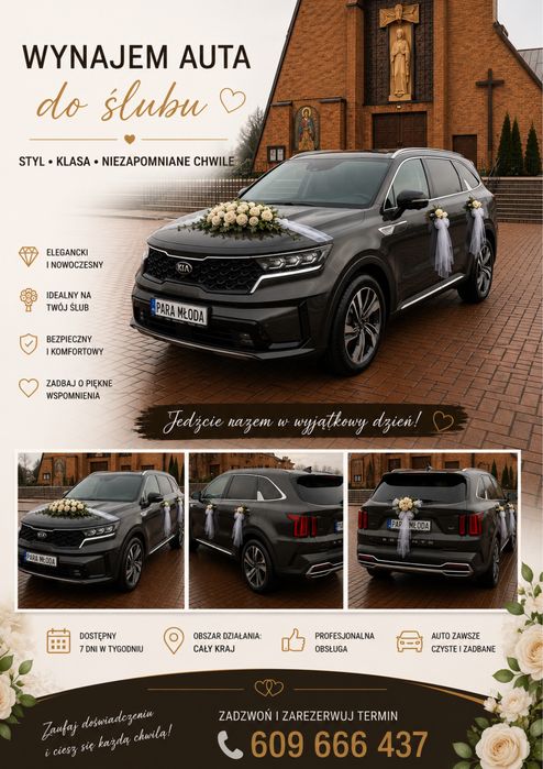 Auto do ślubu - Zadbaj o wyjątkowy dojazd do ślubu
