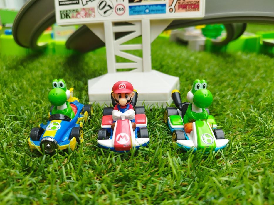 Pista Hot Wheels Mario Kart + acréscimo de pista Piranha