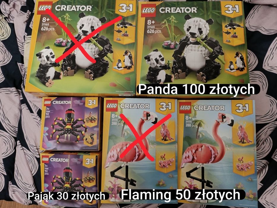 Sprzedam zestawy Lego Creator 3 w 1