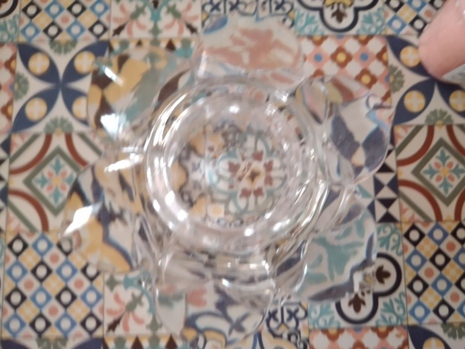 Flor de lótus em vidro para vela