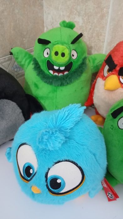 Conjunto de 5 peluches Angry Birds