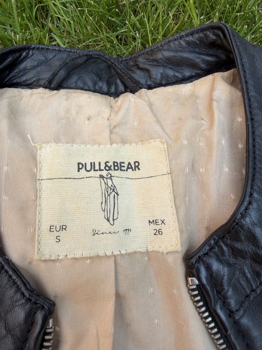 Шкіряна куртка pull&bear