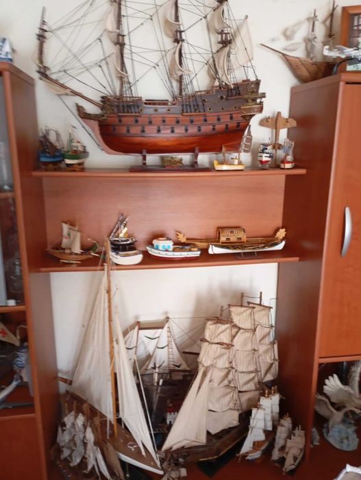 Coleção barcos estáticos